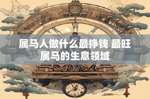 属马人做什么最挣钱 最旺属马的生意领域