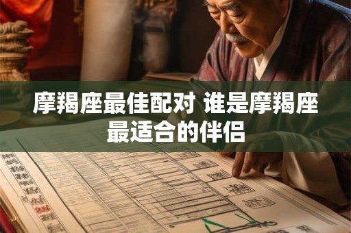 摩羯座最佳配对 谁是摩羯座最适合的伴侣