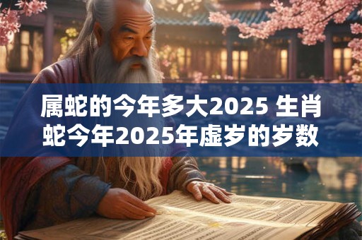 属蛇的今年多大2025 生肖蛇今年2025年虚岁的岁数
