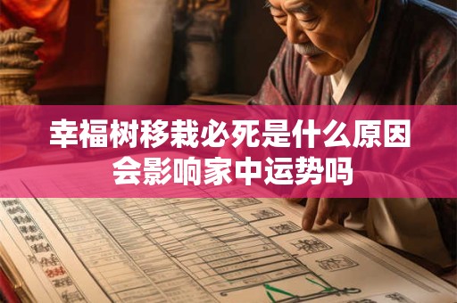 幸福树移栽必死是什么原因 会影响家中运势吗