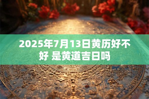 2025年7月13日黄历好不好 是黄道吉日吗