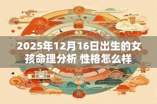 2025年12月16日出生的女孩命理分析 性格怎么样