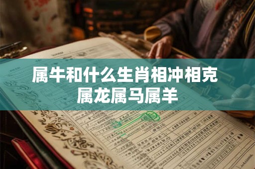 属牛和什么生肖相冲相克 属龙属马属羊