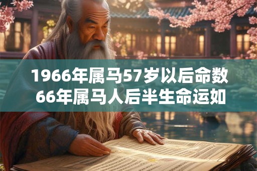 1966年属马57岁以后命数 66年属马人后半生命运如何