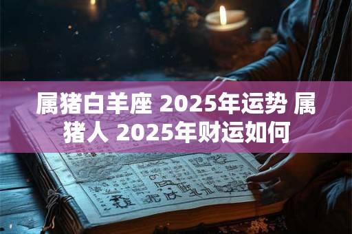 属猪白羊座 2025年运势 属猪人 2025年财运如何