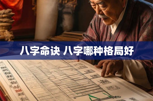 八字命诀 八字哪种格局好