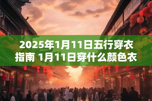 2026年1月11日五行穿衣指南 1月11日穿什么颜色衣服 2026年1月11日五行穿衣指南 1月11日穿什么颜色衣服