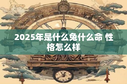 2025年是什么兔什么命 性格怎么样 2025年是什么兔什么命 性格怎么样