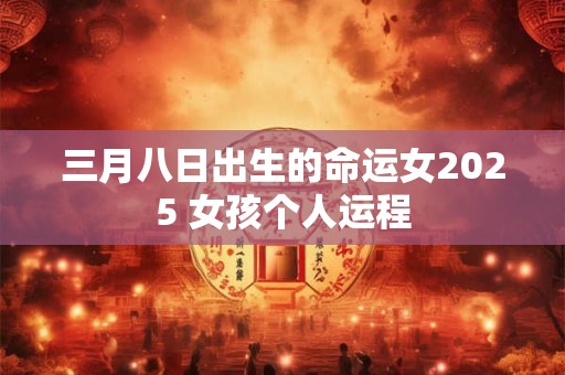 三月八日出生的命运女2025 女孩个人运程