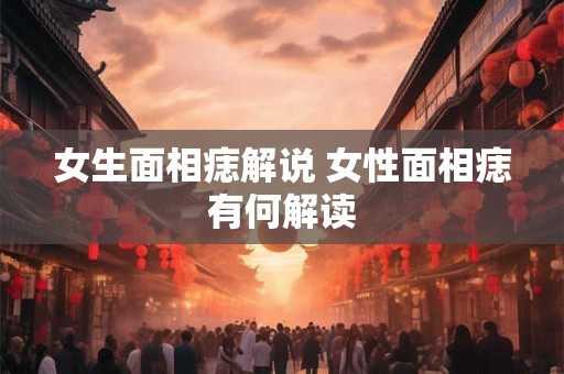 女生面相痣解说 女性面相痣有何解读