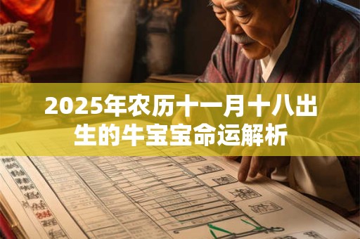 2025年农历十一月十八出生的牛宝宝命运解析