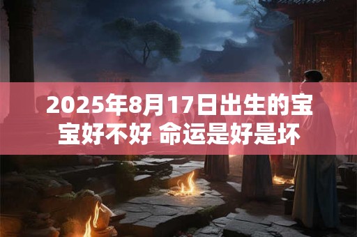 2025年8月17日出生的宝宝好不好 命运是好是坏