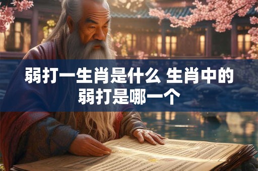 弱打一生肖是什么 生肖中的弱打是哪一个