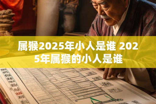 属猴2025年小人是谁 2025年属猴的小人是谁