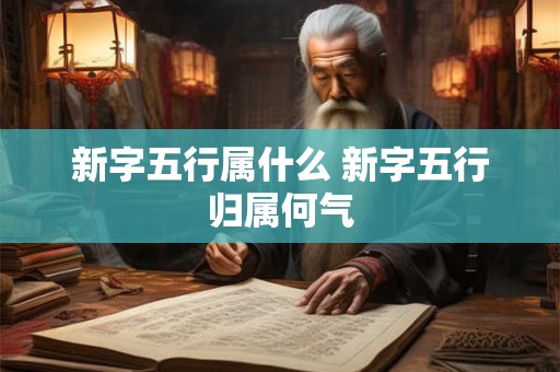 新字五行属什么 新字五行归属何气