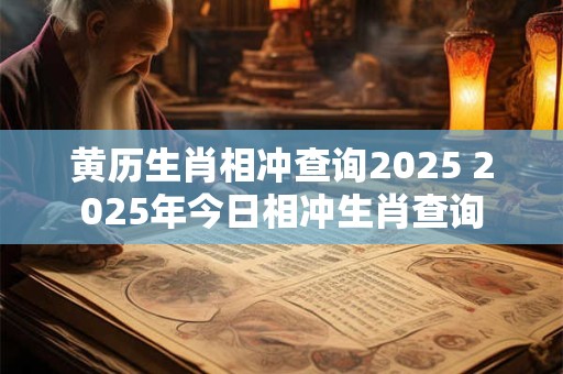 黄历生肖相冲查询2025 2025年今日相冲生肖查询