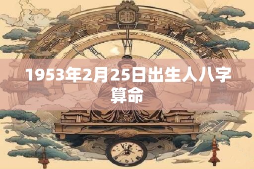 1953年2月25日出生人八字算命