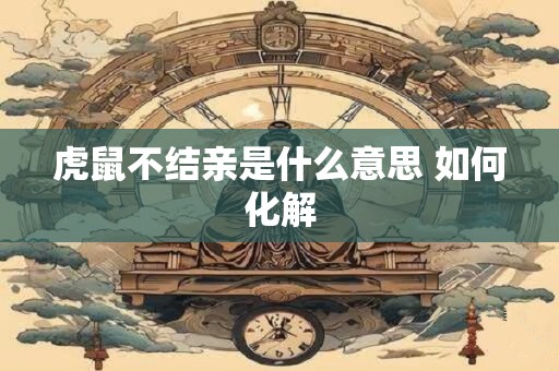 详细阅读:虎鼠不结亲是什么意思 如何化解 虎鼠不结亲是什么意思 如何化解