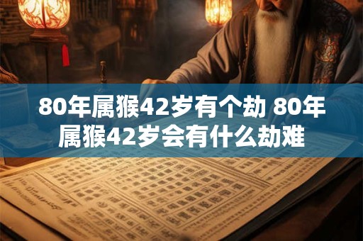 80年属猴42岁有个劫 80年属猴42岁会有什么劫难