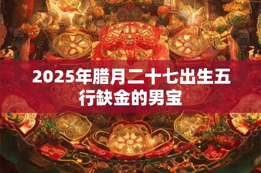 2025年腊月二十七出生五行缺金的男宝