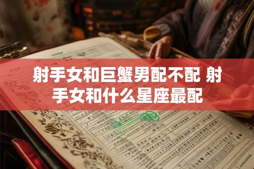 射手女和巨蟹男配不配 射手女和什么星座最配