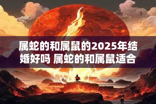 属蛇的和属鼠的2025年结婚好吗 属蛇的和属鼠适合几月结婚