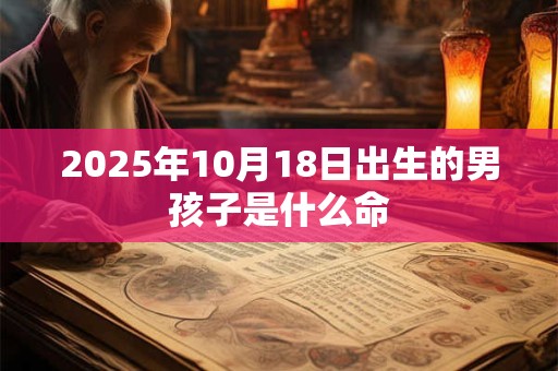 2025年10月18日出生的男孩子是什么命