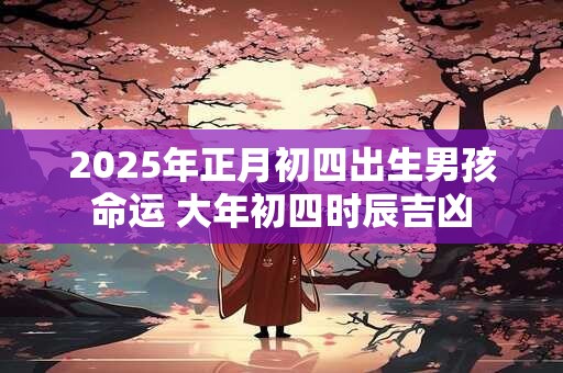 2025年正月初四出生男孩命运 大年初四时辰吉凶