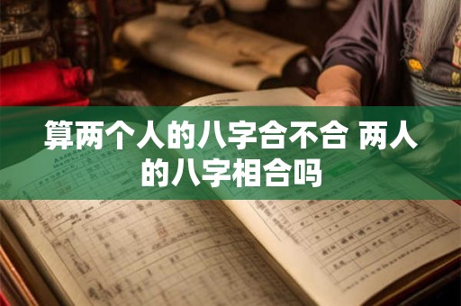 算两个人的八字合不合 两人的八字相合吗