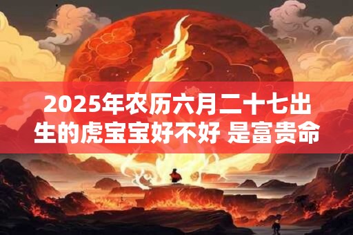 2025年农历六月二十七出生的虎宝宝好不好 是富贵命吗
