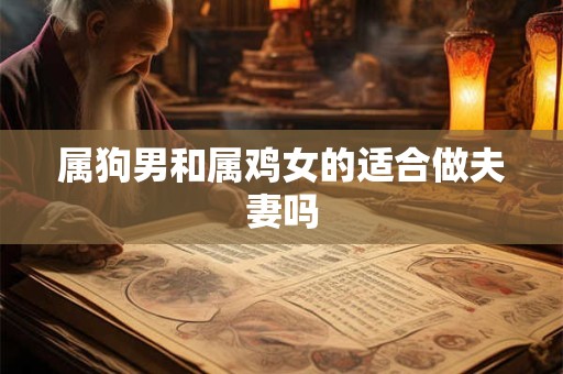 属狗男和属鸡女的适合做夫妻吗