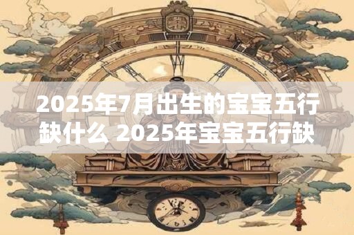 2025年7月出生的宝宝五行缺什么 2025年宝宝五行缺少什么