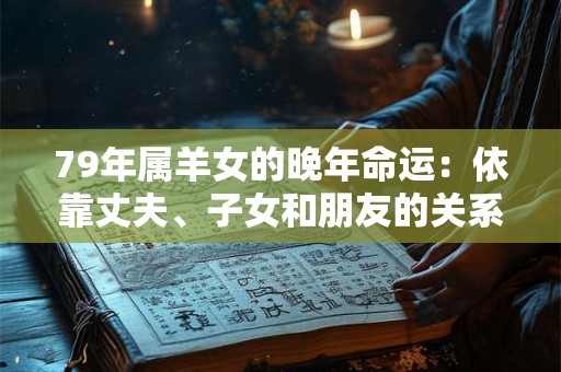 79年属羊女的晚年命运：依靠丈夫、子女和朋友的关系网