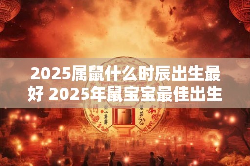 2025属鼠什么时辰出生最好 2025年鼠宝宝最佳出生时间是