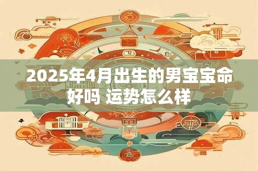 2025年4月出生的男宝宝命好吗 运势怎么样
