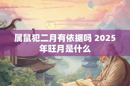属鼠犯二月有依据吗 2025年旺月是什么