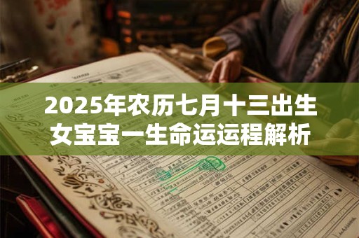 2025年农历七月十三出生女宝宝一生命运运程解析