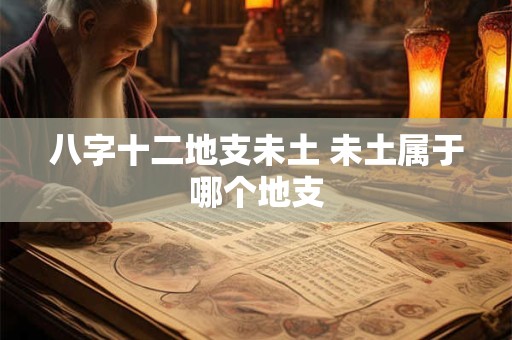 八字十二地支未土 未土属于哪个地支