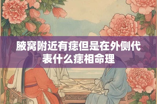 腋窝附近有痣但是在外侧代表什么痣相命理