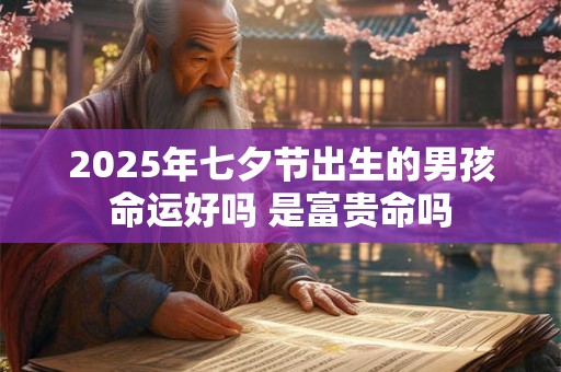 2025年七夕节出生的男孩命运好吗 是富贵命吗