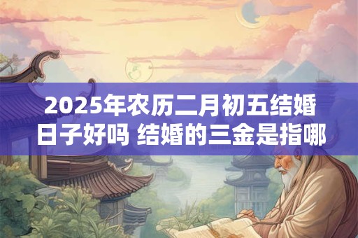 2025年农历二月初五结婚日子好吗 结婚的三金是指哪三金 2025年农历二月初五结婚日子好吗 结婚的三金是指哪三金