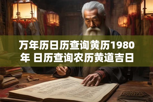 万年历日历查询黄历1980年 日历查询农历黄道吉日