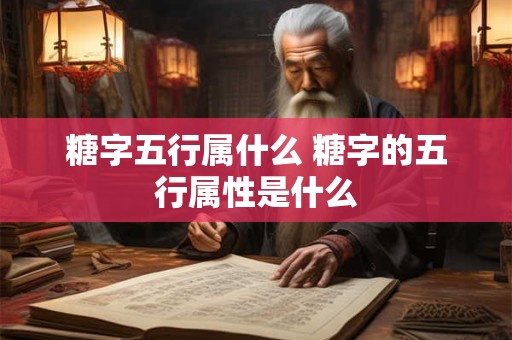 糖字五行属什么 糖字的五行属性是什么