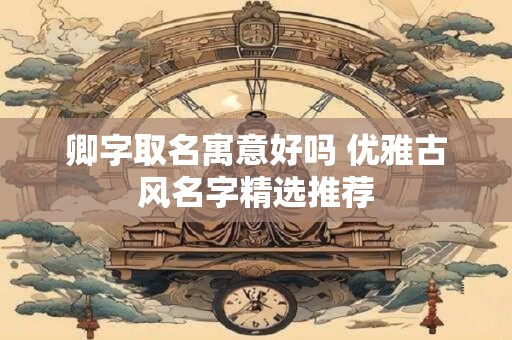 卿字取名寓意好吗 优雅古风名字精选推荐