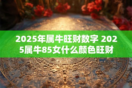 2025年属牛旺财数字 2025属牛85女什么颜色旺财