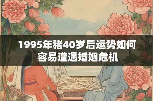 1995年猪40岁后运势如何 容易遭遇婚姻危机