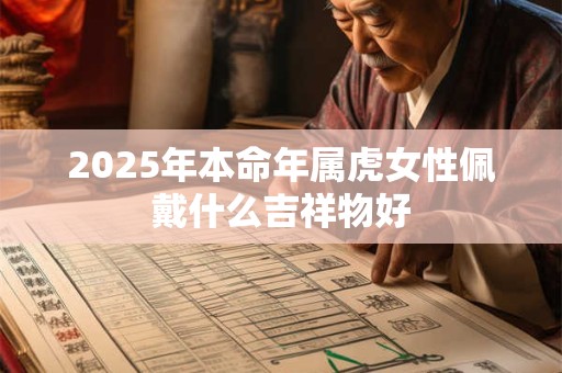 2025年本命年属虎女性佩戴什么吉祥物好