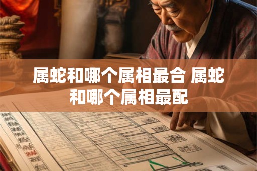 属蛇和哪个属相最合 属蛇和哪个属相最配