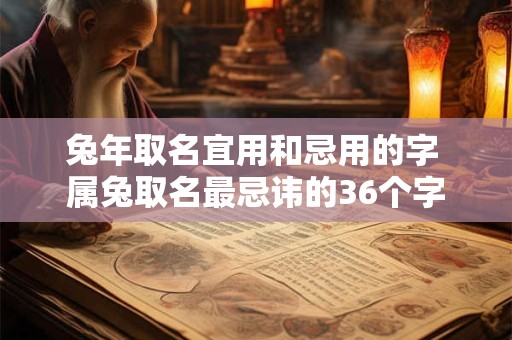 兔年取名宜用和忌用的字 属兔取名最忌讳的36个字