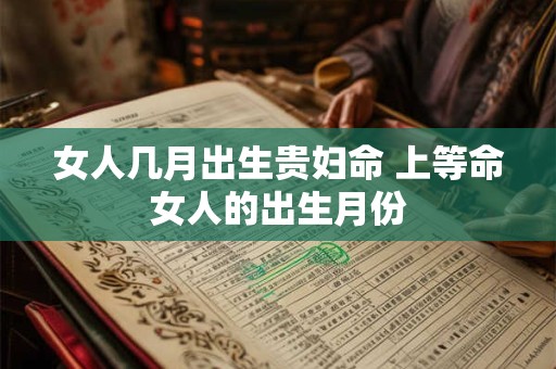 女人几月出生贵妇命 上等命女人的出生月份 女人几月出生贵妇命 上等命女人的出生月份